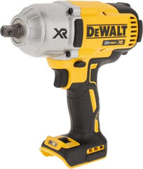 DeWALT - 1/2" Drive 20 Volt Mid-Handle Cordless Impact Wrench & Ratchet - 1,900 RPM, 0 to 2,400 BPM, 700 Ft/Lb Torque, Lithium-Ion Batteries Not Included - Eagle Tool & Supply