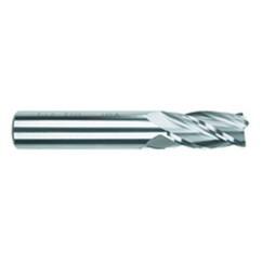 1 Dia. x 4 Overall Length 4-Flute .090 C/R Solid Carbide SE End Mill-Round Shank-Center Cut-TiAlN - Eagle Tool & Supply