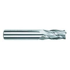 5/8 Dia. x 3-1/2 Overall Length 4-Flute .090 C/R Solid Carbide SE End Mill-Round Shank-Center Cut-Uncoated - Eagle Tool & Supply