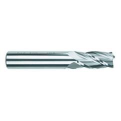 3/4 Dia. x 4 Overall Length 4-Flute .090 C/R Solid Carbide SE End Mill-Round Shank-Center Cut-TiAlN - Eagle Tool & Supply
