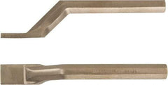 Ampco - Stiff Aluminum Bronze Alloy Bent Scraper - 1" Blade Width - Eagle Tool & Supply
