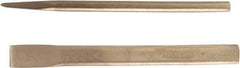 Ampco - 10" OAL x 1" Blade Width Nonsparking Oval Hand Chisel - 1" Tip - Eagle Tool & Supply