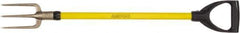 Ampco - Guncotton Fork with 29" Straight Fiberglass Handle - 6" Blade Width, 3 Tines, 9-1/2" Tine Length - Eagle Tool & Supply