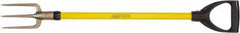 Ampco - Guncotton Fork with 29" Straight Fiberglass Handle - 4" Blade Width, 3 Tines, 5-1/4" Tine Length - Eagle Tool & Supply