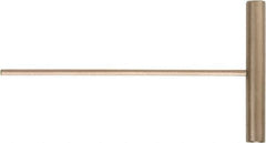 Ampco - 10mm Hex, T-Handle, Nonsparking Hex Key - 150mm OAL, Beryllium Copper Alloy & Nickel Aluminum Bronze, Metric System of Measurement - Eagle Tool & Supply
