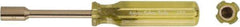 Ampco - 3.5mm Solid Shaft Nonsparking Nutdriver - Plastic Handle, 8-1/2" OAL - Eagle Tool & Supply