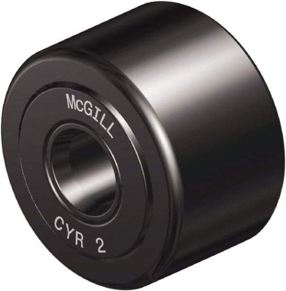 McGill - 1/2" Bore, 1-7/8" Roller Diam x 1" Roller Width, Steel Sealed Yoke Cam Follower - 6,385 Lb Dynamic Load Capacity, 1-1/16" Overall Width - Eagle Tool & Supply