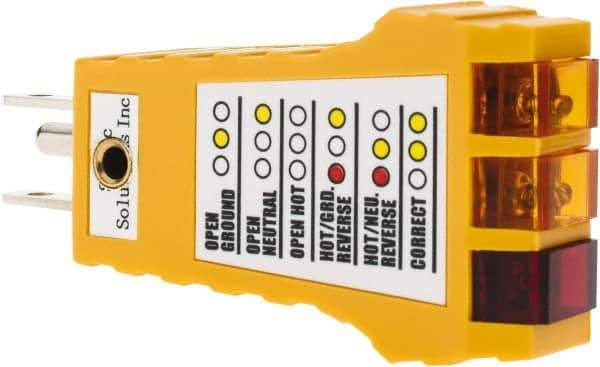 PRO-SAFE - Anti-Static Equipment Accessories Type: Outlet Tester Anti-Static Equipment Compatibility: All Electrical Outlets in USA - Eagle Tool & Supply