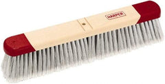 Harper Brush - 24" Smooth Surface Synthetic Push Broom - 3" Bristle Length, Wood Block, Bolt-On Handle Connection, Handle Sold Separately - Eagle Tool & Supply