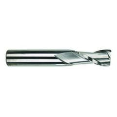 10mm Dia. x 70mm Overall Length 2-Flute Square End Solid Carbide SE End Mill-Round Shank-Center Cut-Uncoated - Eagle Tool & Supply