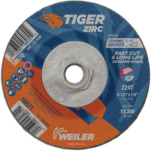‎4-1/2X1/4 TIGER ZIRC TYPE 27 - Eagle Tool & Supply