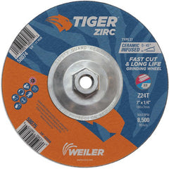 7X1/4 Z24T ZIRC T27 GRIND WHEEL - Eagle Tool & Supply