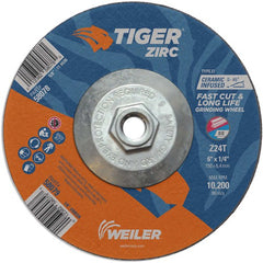 6X1/4 Z24T ZIRC T27 GRIND WHEEL - Eagle Tool & Supply