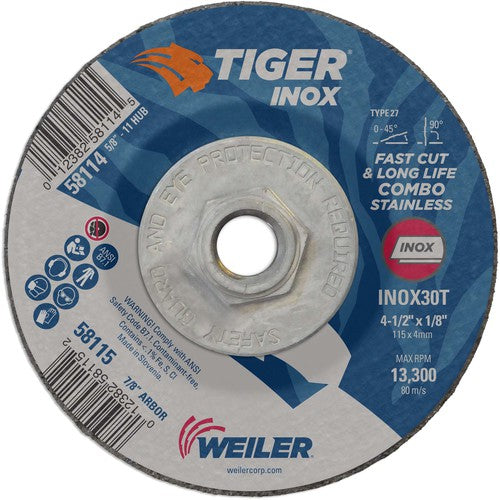 ‎4-1/2X1/8 TIGER INOX TYPE 27 - Eagle Tool & Supply