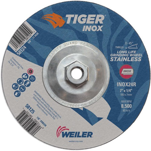 7X1/4 TIGER INOX TYPE 27 GRIND WHL - Eagle Tool & Supply