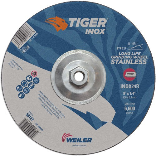 9X1/4 TIGER INOX TYPE 27 GRIND WHL - Eagle Tool & Supply