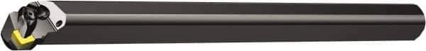 Sandvik Coromant - 1.7598" Min Bore Diam, 12" OAL, 1-1/2" Shank Diam, A..DSKNR/L Indexable Boring Bar - Wedge Holding Method - Eagle Tool & Supply