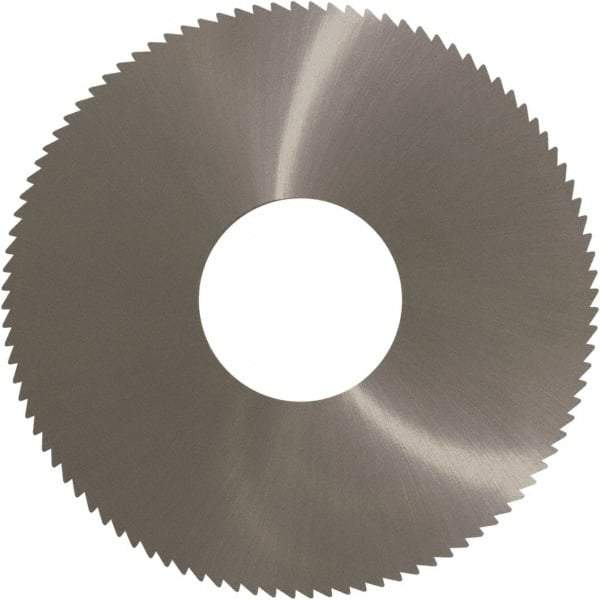 Controx - 1-1/4" Diam x 0.018" Blade Thickness x 1/2" Arbor Hole Diam, 48 Tooth Slitting and Slotting Saw - Arbor Connection, Right Hand, Uncoated, Solid Carbide, Concave Ground - Eagle Tool & Supply