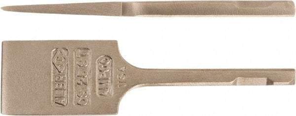 Ampco - 2" Head Width, 7-3/4" OAL, 5/8" Shank Diam, Scaling Chisel - Square Drive, Square Shank - Eagle Tool & Supply