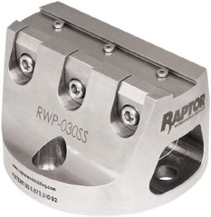 Raptor Workholding - 3/4" Jaw Width, 3" High Dovetail Vise - For Use with 4 & 5 Axis Workholding Systems - Eagle Tool & Supply