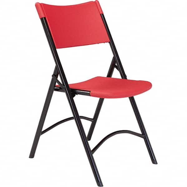 National Public Seating - Folding Chairs Pad Type: Folding Chair w/Plastic Seat & Back Material: Plastic/Steel - Eagle Tool & Supply