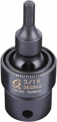 Sunex Tools - 3/8" Drive, 3/16" Impact Hex Bit Socket - Eagle Tool & Supply