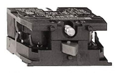 Schneider Electric - 10 Amp, Electrical Switch Contact Block - 600 VAC, Screw Clamp Terminal, For Use with XACA, XAPS2, XB4, XB5 - Eagle Tool & Supply