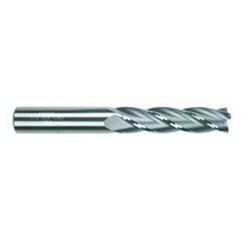 3/8 Dia. x 2-1/2 Overall Length 4-Flute Square End Solid Carbide SE End Mill-Round Shank-Center Cut-TiCN - Eagle Tool & Supply