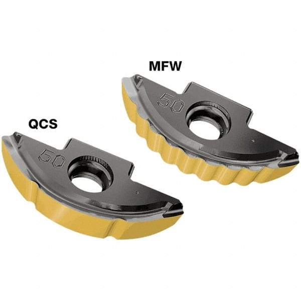 Iscar - BLR250 QCS Grade IC330 Carbide Milling Insert - TiCN/TiN Finish, 3.8mm Thick, 12.5mm Corner Radius - Eagle Tool & Supply