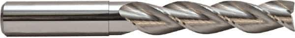 M.A. Ford - 1/4", 3 Flute, Solid Carbide, 0.015" Corner Radius End Mill - 4" OAL, 1/2" LOC - Eagle Tool & Supply