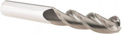 M.A. Ford - 5/8", 3 Flute, Solid Carbide, 1/4" Corner Radius End Mill - 5" OAL, 2-1/2" LOC - Eagle Tool & Supply