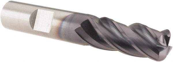 M.A. Ford - 1/2", 4 Flute, Solid Carbide, 1/8" Corner Radius End Mill - 3" OAL, 1-1/4" LOC - Eagle Tool & Supply