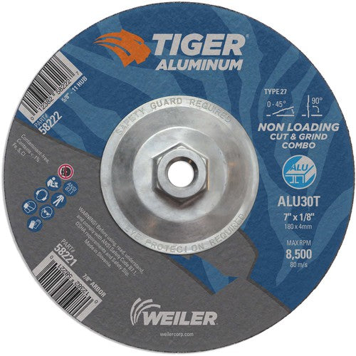 7X1/8 TIGER ALUM T27 COMBO WHL - Eagle Tool & Supply