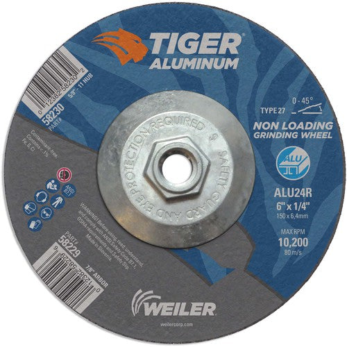 6X1/4 TIGER ALUM T27 GRIND WHL - Eagle Tool & Supply