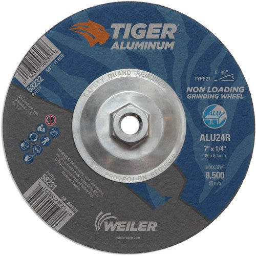 7X1/4 TIGER ALUM T27 GRIND WHL - Eagle Tool & Supply