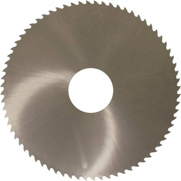 Controx - 1-3/4" Diam x 0.018" Blade Thickness x 1/2" Arbor Hole Diam, 36 Tooth Slitting and Slotting Saw - Arbor Connection, Right Hand, Uncoated, Solid Carbide, 15° Rake, Concave Ground - Eagle Tool & Supply