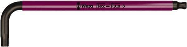 Wera - 6mm Hex, Cushion Grip, Hex Key - 172mm OAL, Metric System of Measurement - Eagle Tool & Supply