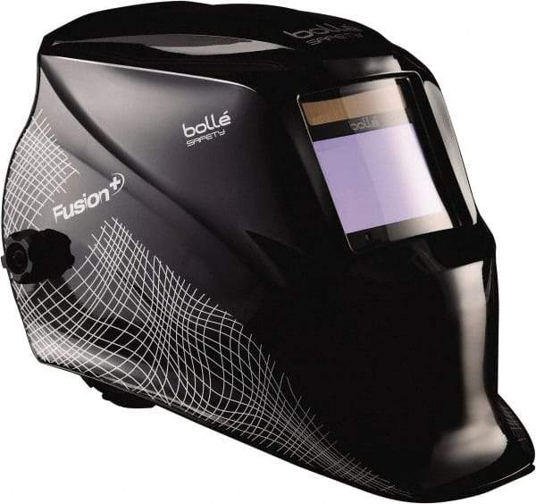bolle SAFETY - 4" Window Width x 2" Window Height, 5, 8 to 13 Shade Auto-Darkening Lens, Fixed Front Welding Helmet with Digital Controls - Black Polycarbonate - Eagle Tool & Supply