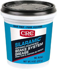 CRC - 9 oz Tub Polydimethylsiloxane High Temperature Grease - Off White, High/Low Temperature, 3000°F Max Temp, NLGIG 2, - Eagle Tool & Supply