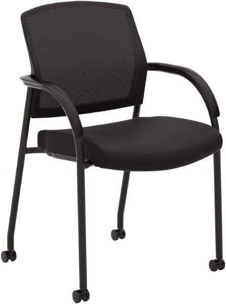 Hon - 34-1/2" High Guest Chair - 23" Wide x 24-3/4" Deep, Fabric Mesh Seat, Black - Eagle Tool & Supply