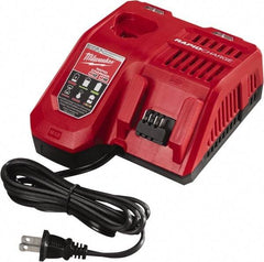 Milwaukee Tool - 18 & 12 Volt, Lithium-Ion Power Tool Charger - AC Wall Outlet Power Source - Eagle Tool & Supply