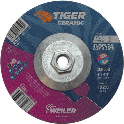 6X.045 TIGER CERAMIC T27 C/O WHL - Eagle Tool & Supply