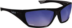 bolle SAFETY - Smoke Mirror Lenses, Framed Safety Glasses - Anti-Fog, Scratch Resistant, Size M, Wrap Around - Eagle Tool & Supply