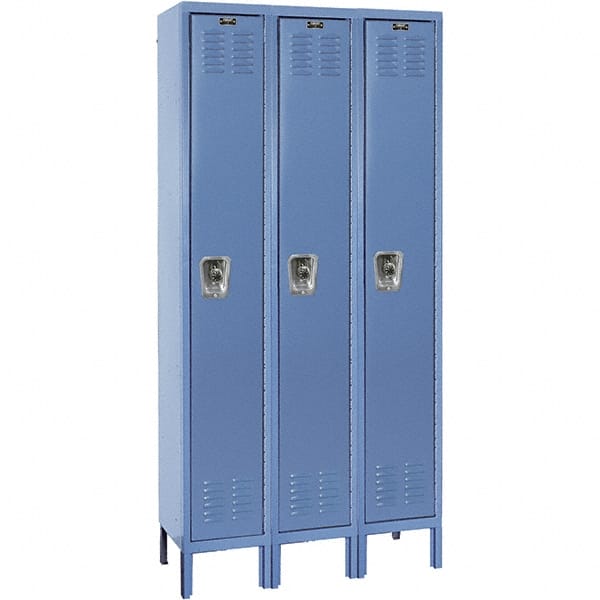 Hallowell - 3 Door, 1 Tier, Ready-Built Wardrobe & Box Lockers - Eagle Tool & Supply