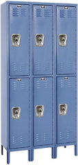 Hallowell - 6 Door, 2 Tier, Ready-Built Wardrobe & Box Lockers - Eagle Tool & Supply