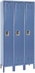 Hallowell - 3 Door, 1 Tier, Ready-Built Wardrobe & Box Lockers - Eagle Tool & Supply