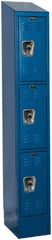 Hallowell - 3 Door, 3 Tier, Ready-Built Wardrobe & Box Lockers - Eagle Tool & Supply