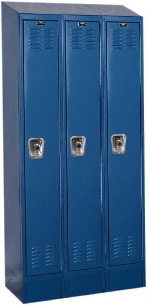 Hallowell - 3 Door, 1 Tier, Ready-Built Wardrobe & Box Lockers - Eagle Tool & Supply