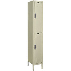 Hallowell - 2 Door, 2 Tier, Electronic Access Lockers - Eagle Tool & Supply