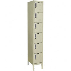 Hallowell - 6 Door, 6 Tier, Electronic Access Lockers - Eagle Tool & Supply